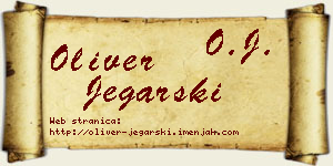 Oliver Jegarski vizit kartica